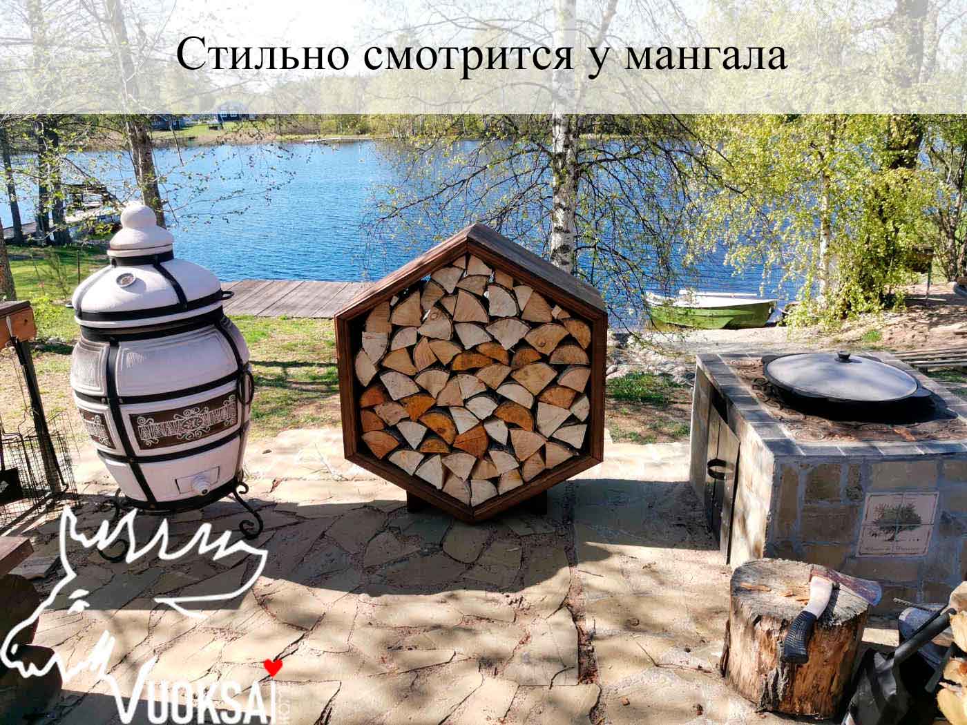 Дровницы Из Дерева Фото